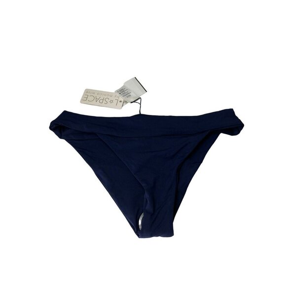 46. NWT L Space Veronica Bikini Bottom In Midnight Blue - Picture 5 of 6